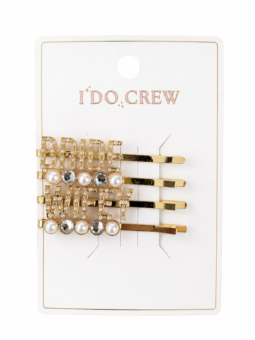 I Do Crew (Bride/Wifey) Gold Hair Bobby Pins